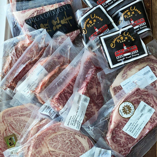 27 Piece: BIG Wagyu Package - Mixed Ultra Premium Japanese and Australian Wagyu Set - PursuitFarms