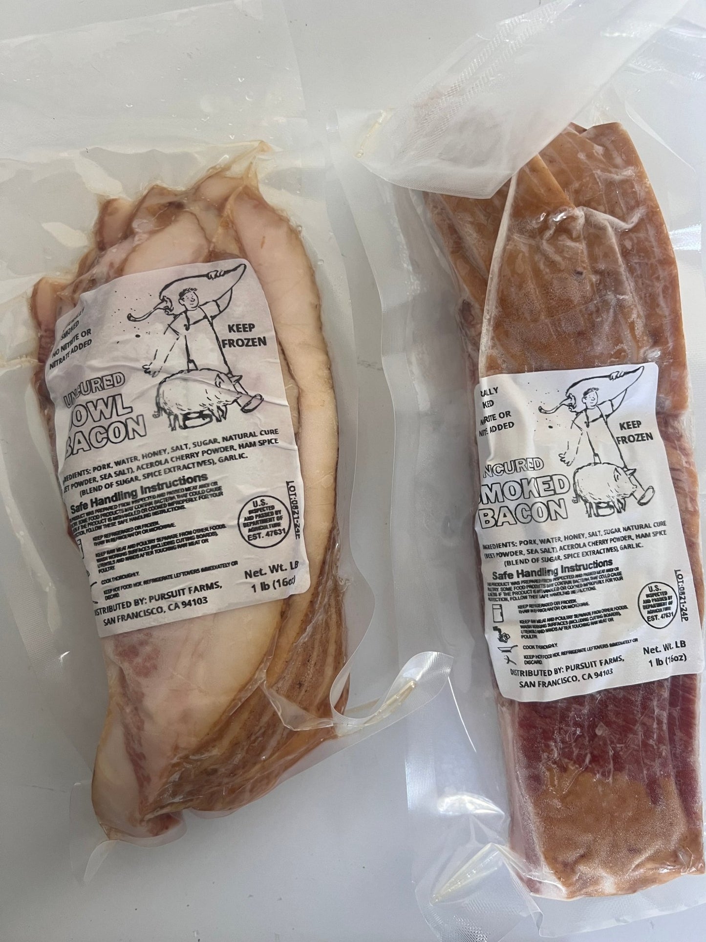 Off menu JOWL Bacon Mangalitsa 1 pack - PursuitFarms