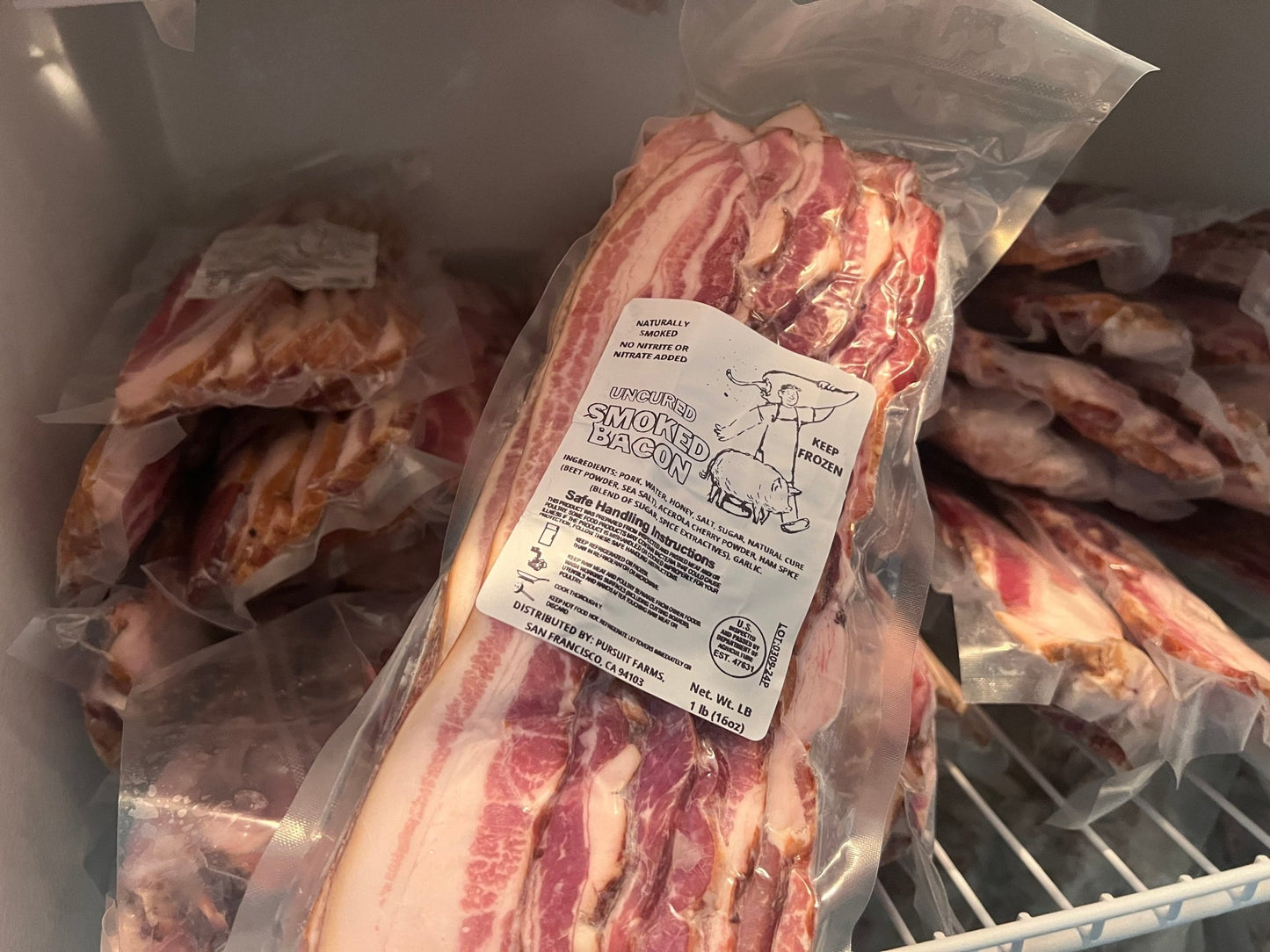 THICK CUT Heritage smoked PursuitFarms Bacon - PursuitFarms