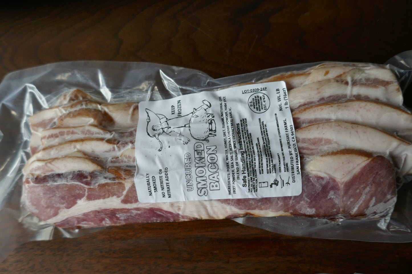 THICK CUT Heritage smoked PursuitFarms Bacon - PursuitFarms