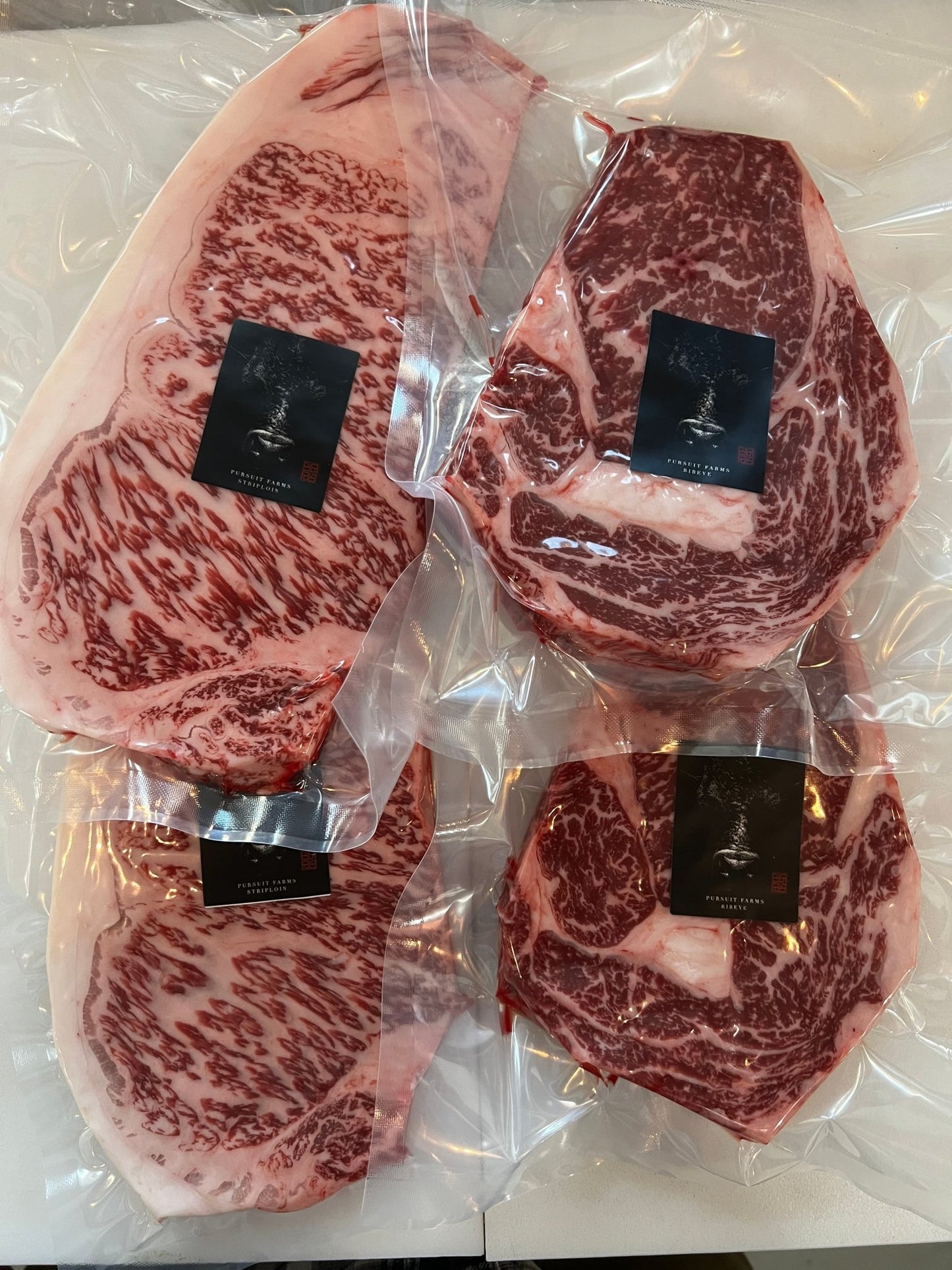 Australian Ribeye and Japanese Wagyu Sample Pack (3 or 4 pcs total) - PursuitFarms