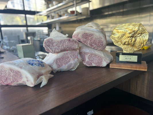 Kobe Beef Striploin (1 x 15-16oz) - Morimoto Farm - Top Kobe Farm - PursuitFarms