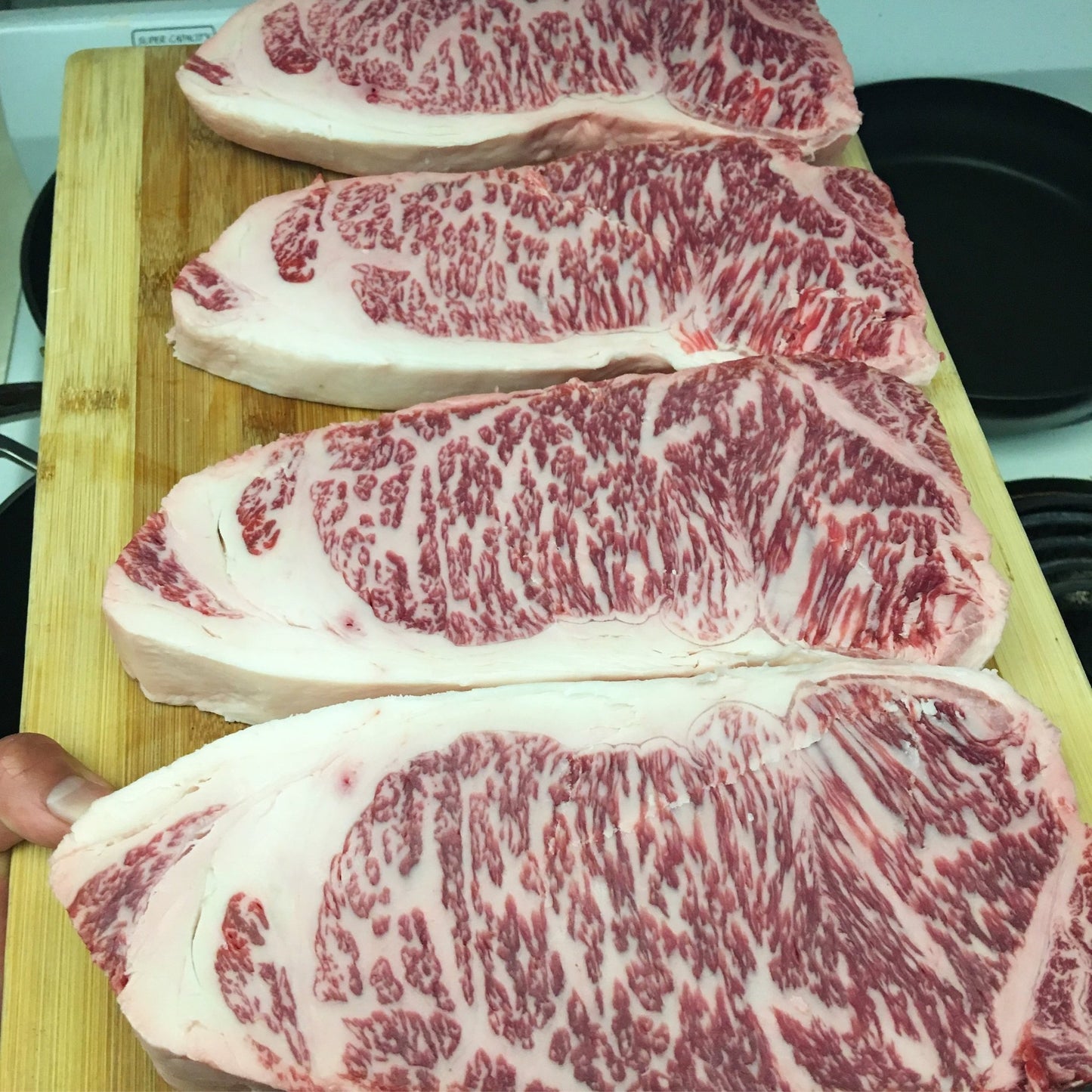 Thick cut 19-21oz Japanese A5 Striploin - FRESH - PursuitFarms