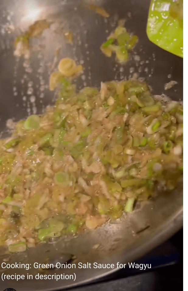 Recipe for Wagyu Meat: Green onion salt sauce - PursuitFarms
