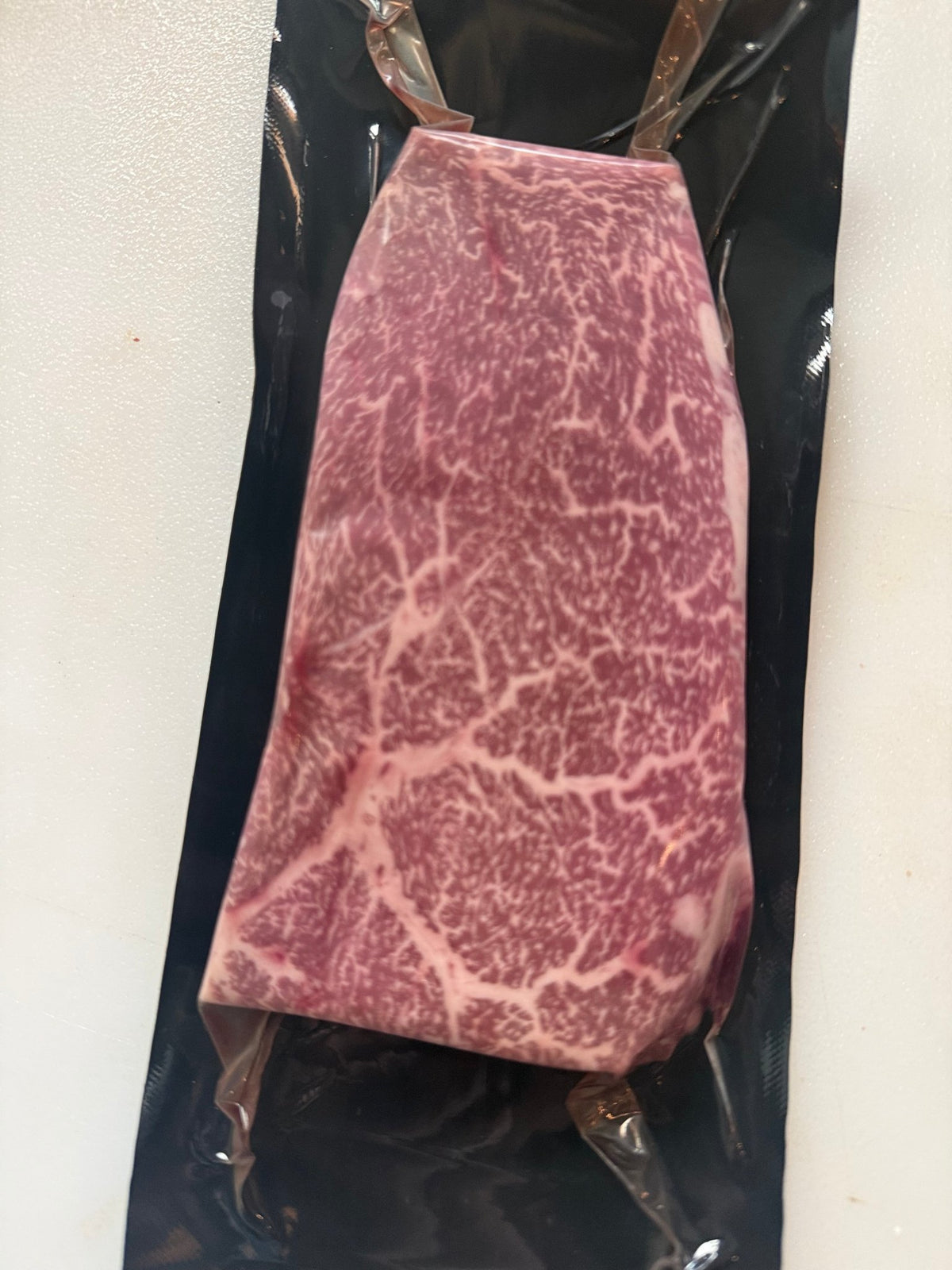 100% CERTIFIED KOBE BEEF Gold Champion Cow Japanese Wagyu Top Sirloin (1pc x 5-6oz) - PursuitFarms