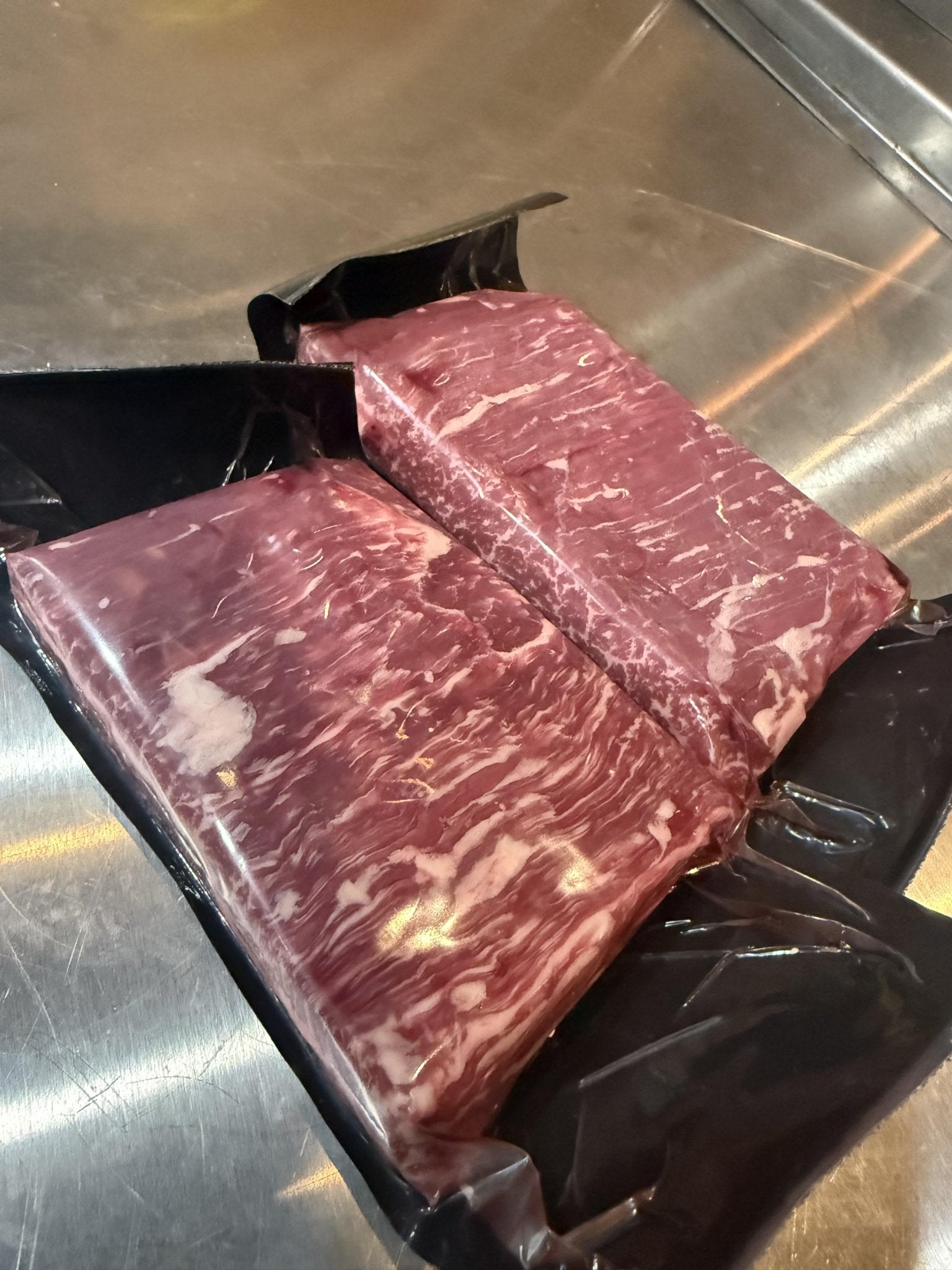 100% Fullblood Wagyu Australian Marbling Score 9+ Flank Steak Beefy, Tender (1pc x 8oz) (Whatnot) (Copy) - PursuitFarms