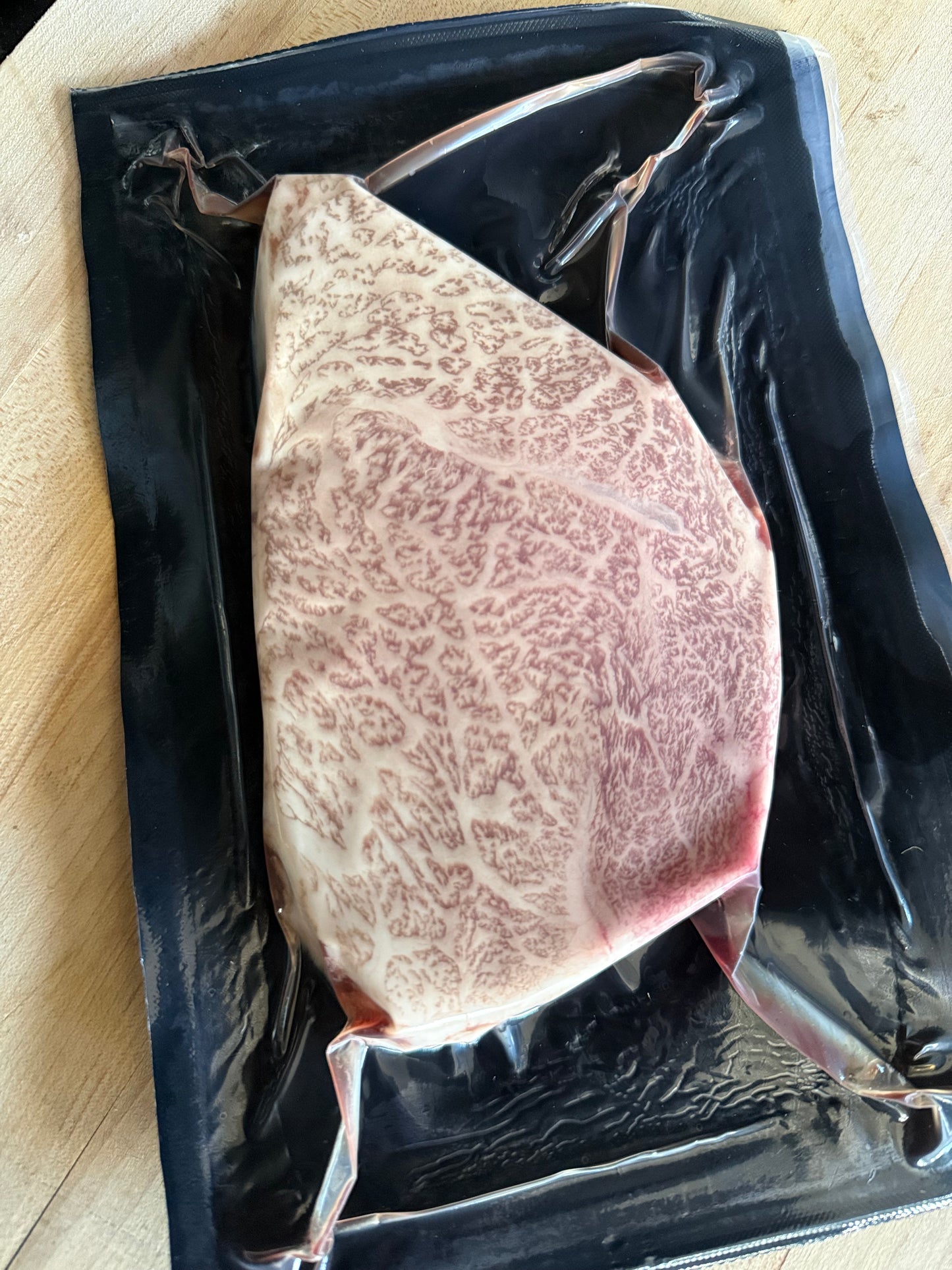 INSANE marbling 100% Fullblood Wagyu A5 Japanese Top Sirloin Steak (1 x 6oz)