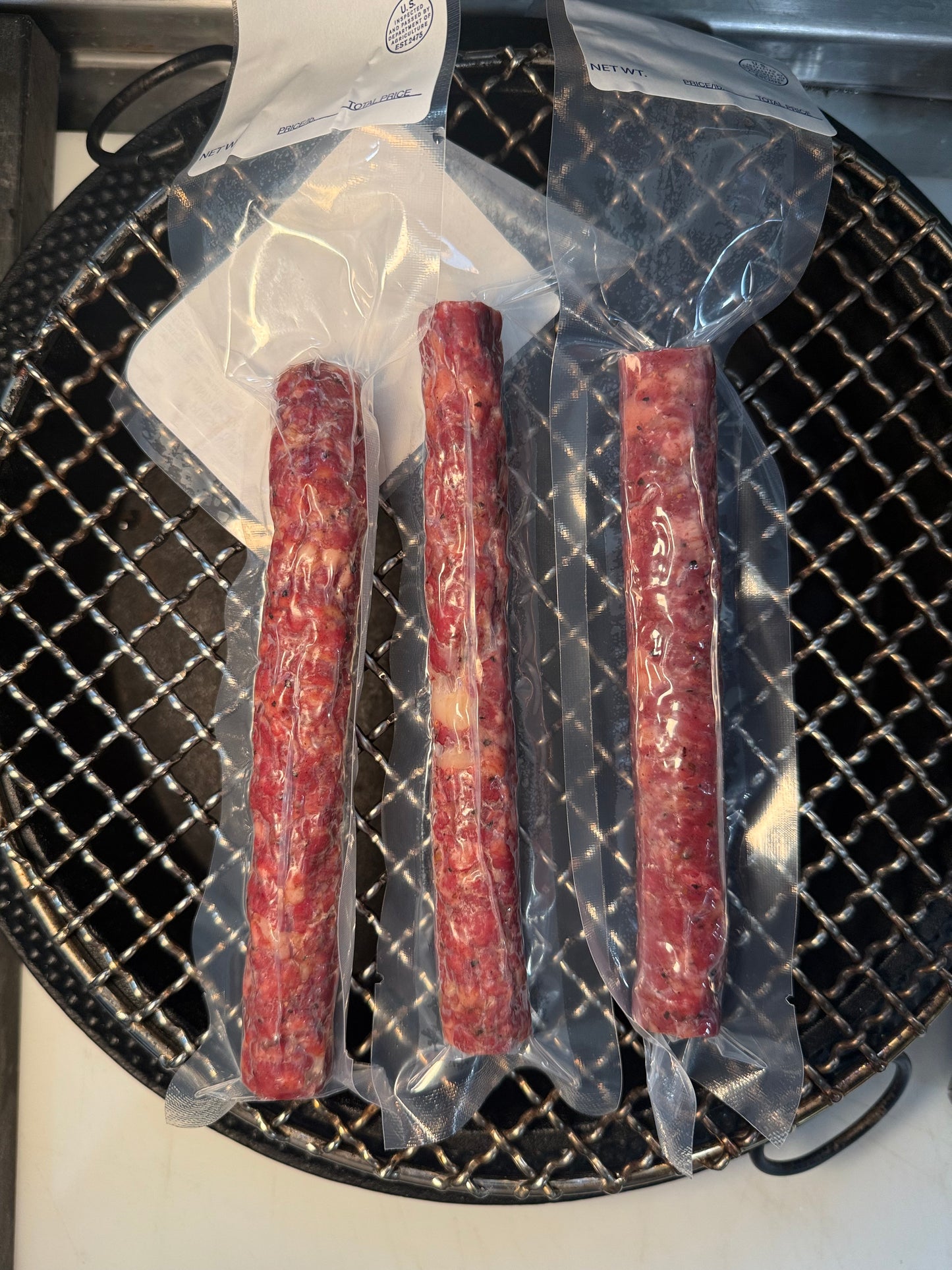 Ultra Premium 100% Wagyu Snack Sticks Large size sticks "Landjaeger Flavor" 10 pack (1.7-2.0oz/stick average)