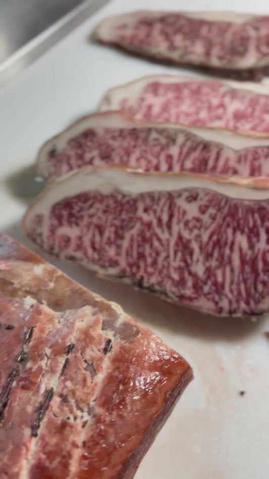 35-Day Dry Aged Australian Wagyu Ribeye & Strip - Marbling Score 9+
