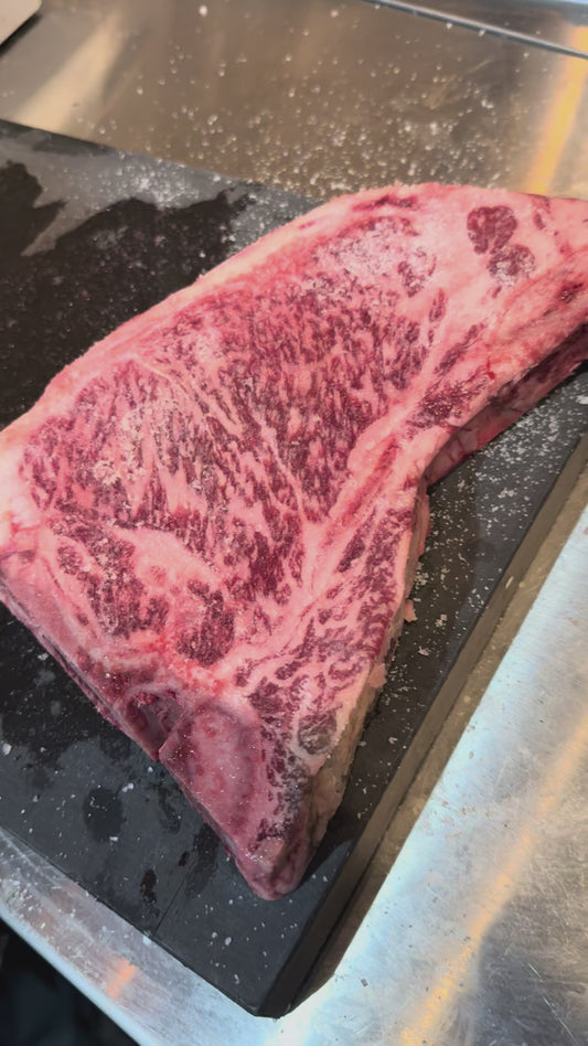 Australian Wagyu Porterhouse or T-Bone 24-28z