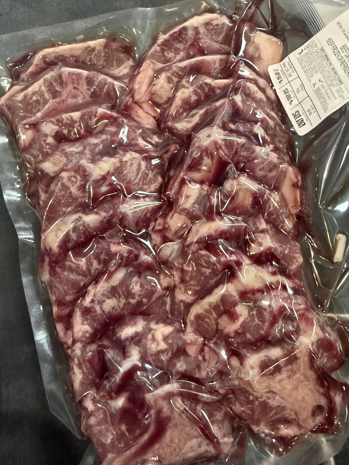 Quick Grill Asian - Style Oxtail/ thin cut (2 packs x 32oz) - PursuitFarms