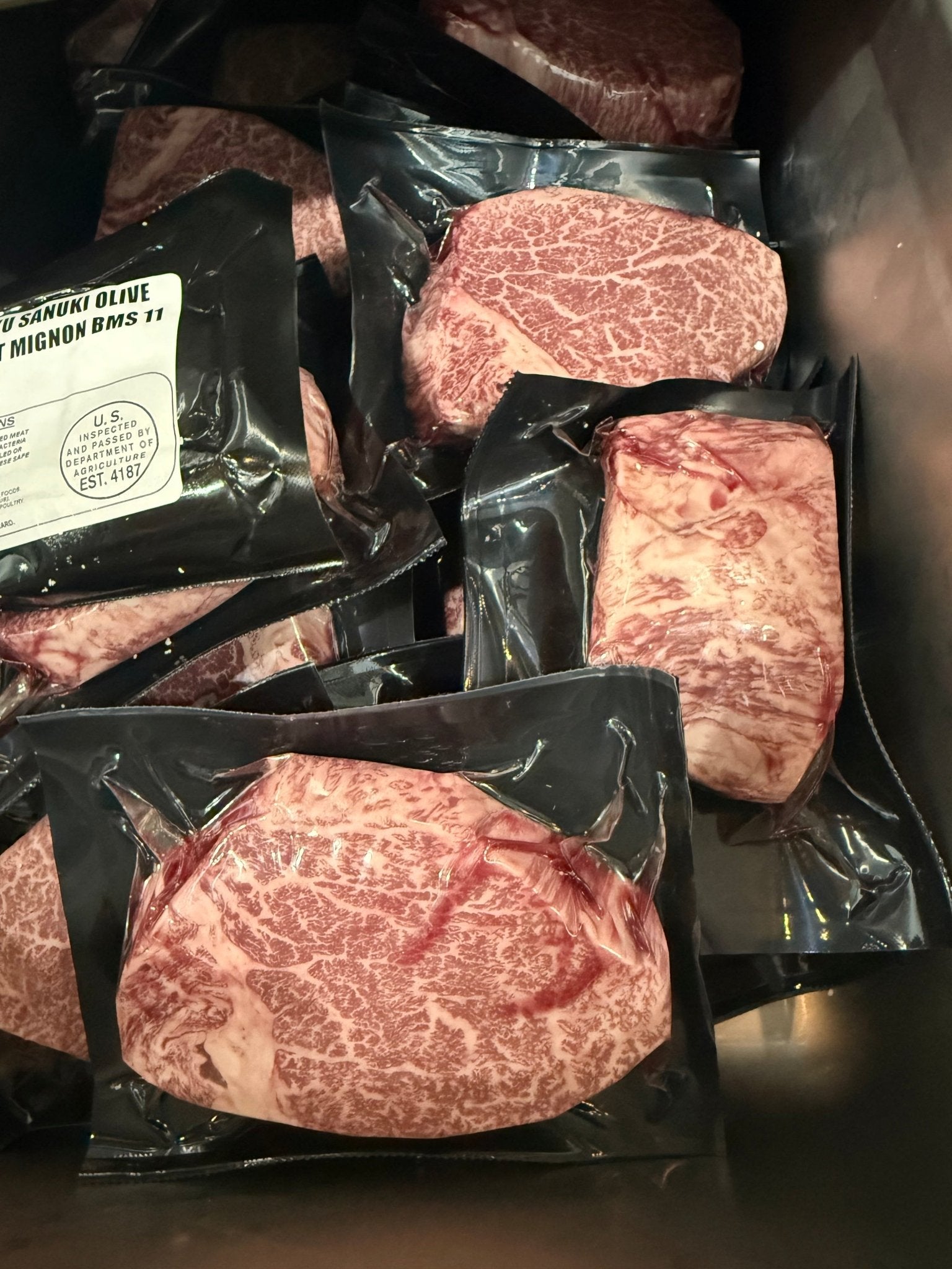 Shodoshima Island Olive Beef Filet/Tenderloin super trim 1pc x 5oz (Whatnot) - PursuitFarms