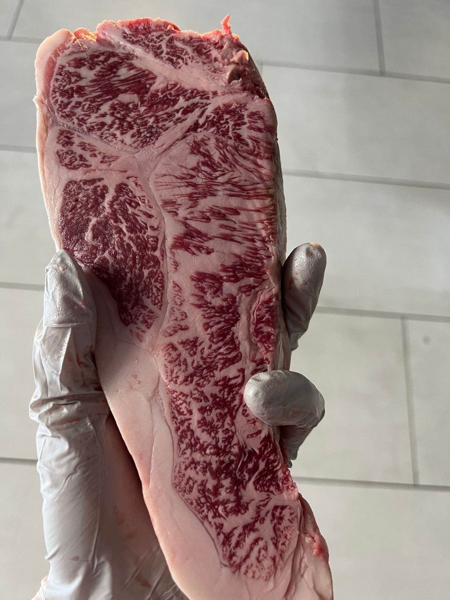 Mizusako A4 Wagyu / A5 Wagyu strip (boneless) 2x12oz or 2x24oz (Beefy Flavor) - PursuitFarms